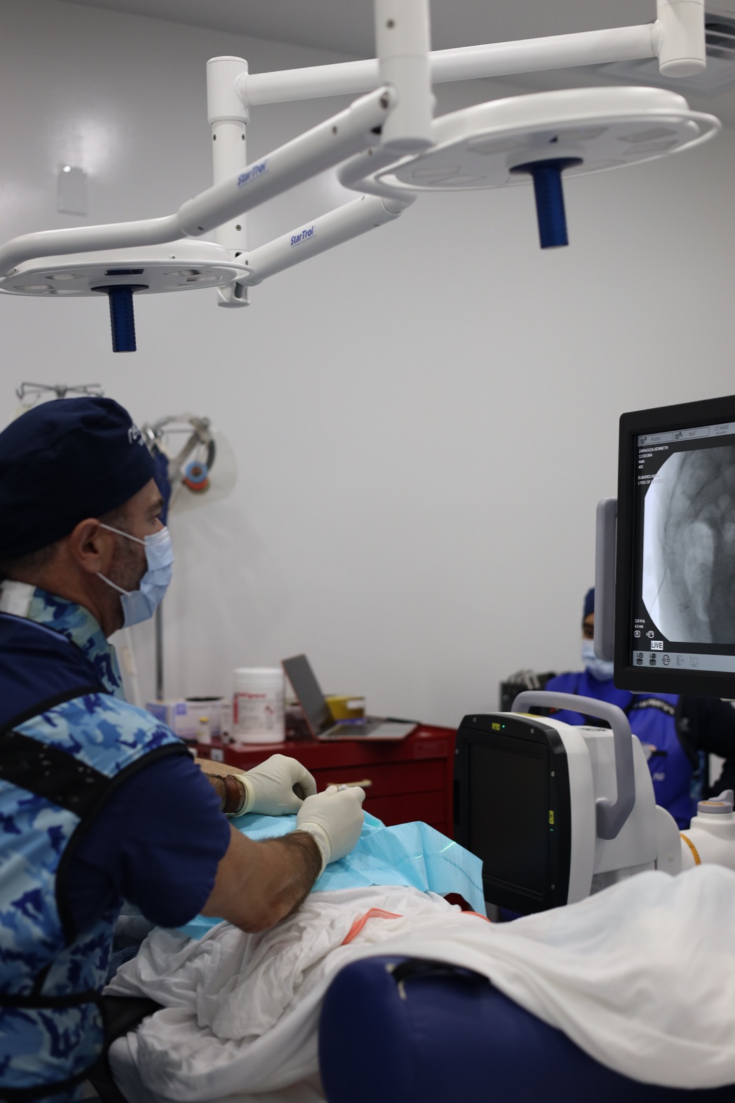 Dr. Elbaridi performing an image-guided pain procedure